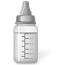 Disabled Baby Bottle Icon 72x72 png